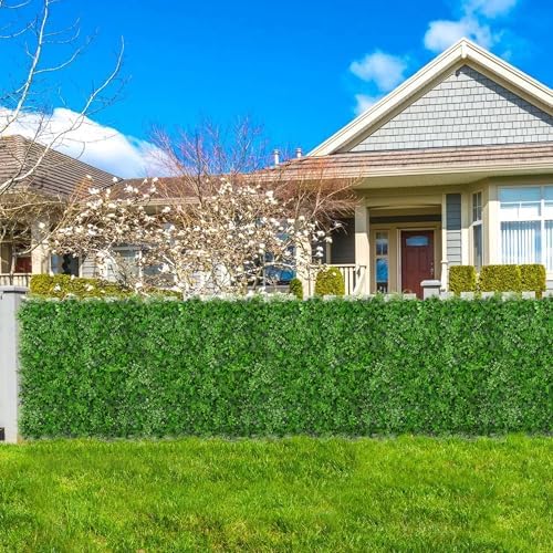 20x20 Artificial Hedge Panels 12PCS Green Wall Decor