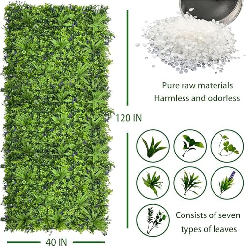 Artificial Ivy Wall Panel 40x120 Inches Privacy Fence Decor
