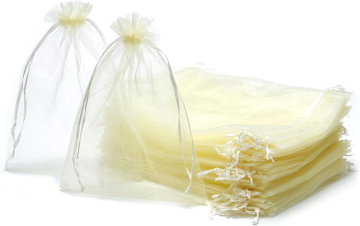 Volanic 50PCS 6x9 Inch Sheer Drawstring Organza Gift Bags