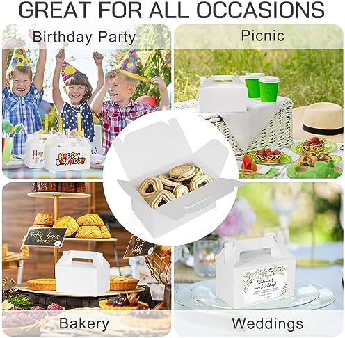 LotFancy 24 Pack White Party Favor Treat Boxes