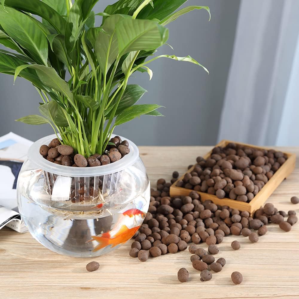 Doter Expanded Clay Pebbles 1 Quart 8mm-14mm for Plants