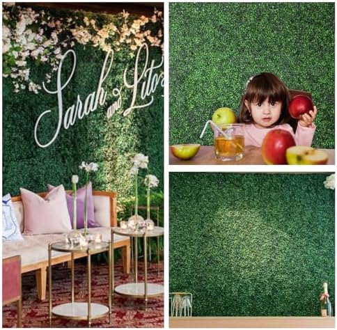 HWT 12 Pcs 20x20 Grass Wall Backdrop Decor