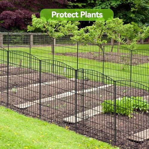 INJOPEXI Decorative Garden Fence 26ft x 36in