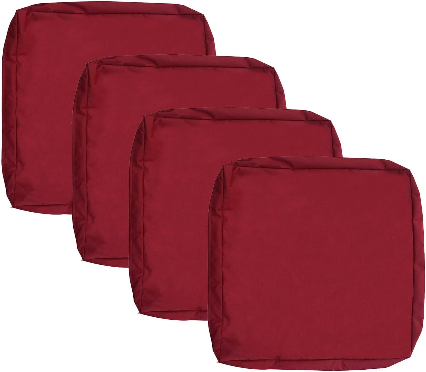 Oslimea 4 Pack Outdoor Cushion Covers Red
