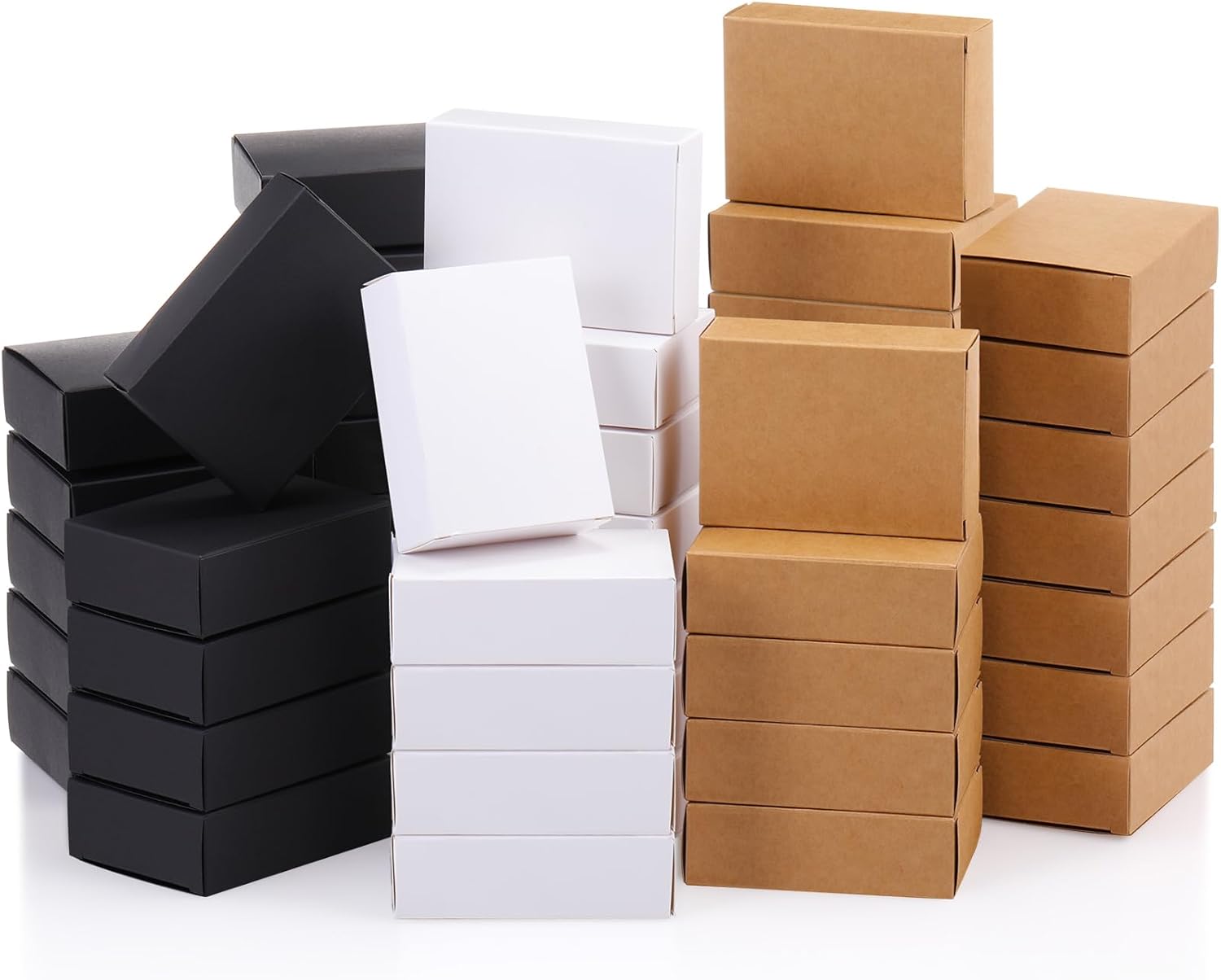 Gersoniel 100 Pcs Kraft Soap Boxes for Gifts and Party Favors