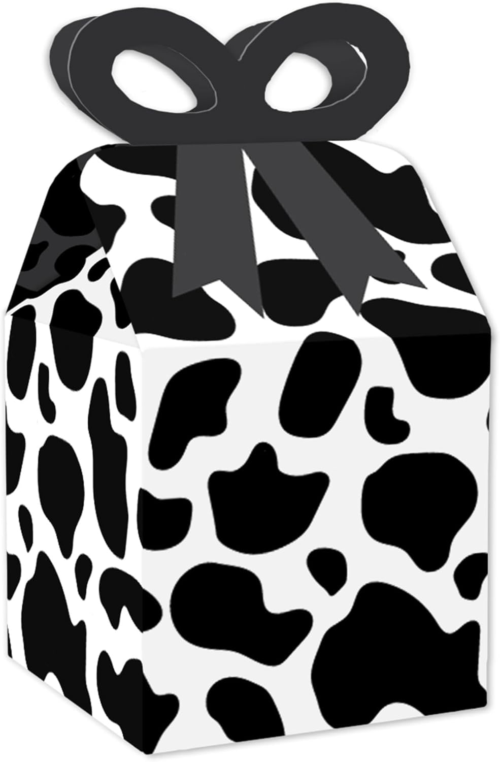 Big Dot of Happiness Cow Print Gift Boxes Set of 12