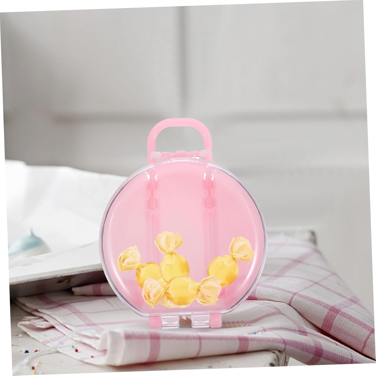 Unomor 12pcs Mini Round Candy Boxes for Weddings Parties and Birthdays