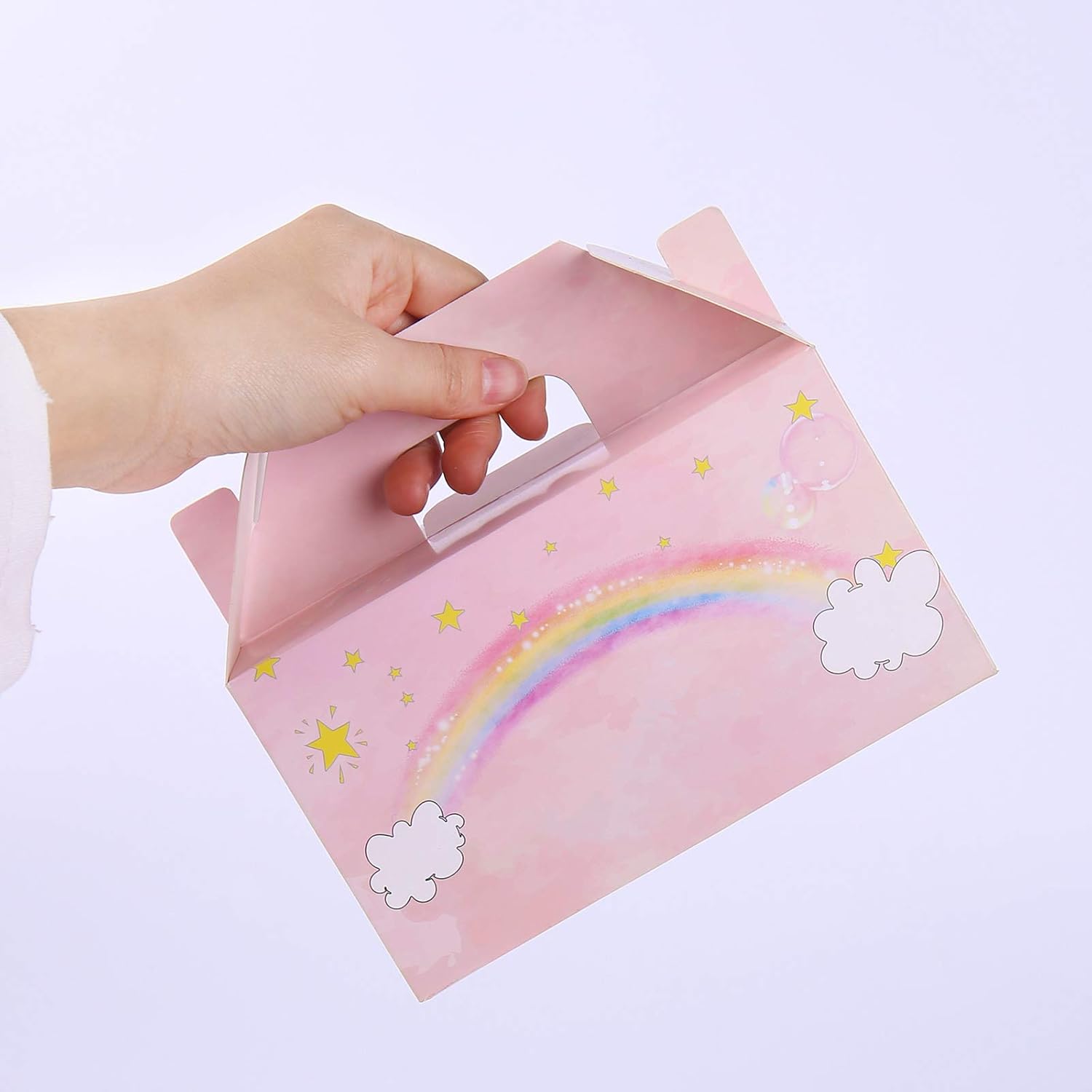 KEPATO 24 Pack Rainbow Party Treat Boxes