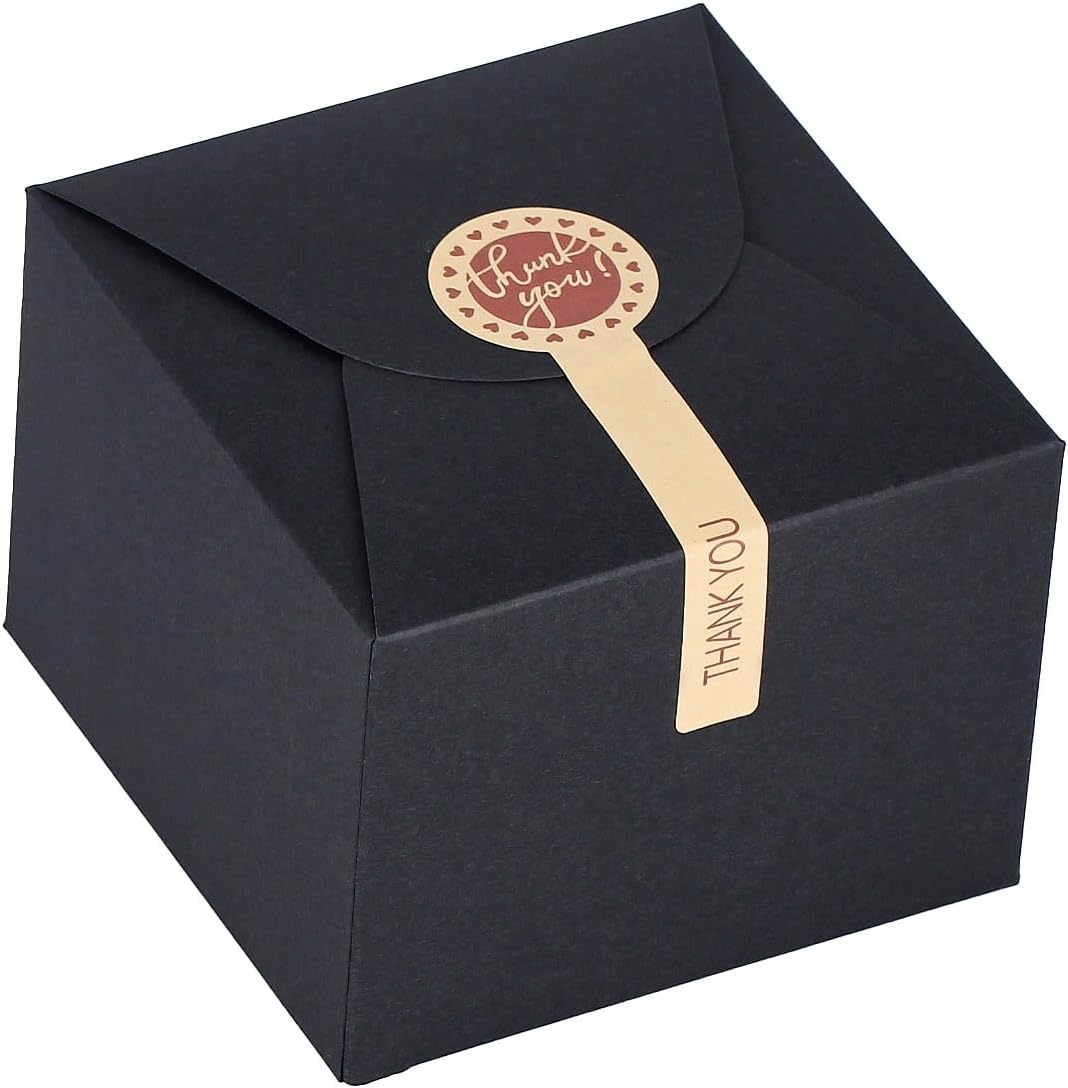 WEWILUCK Small Black Gift Boxes 10PCS