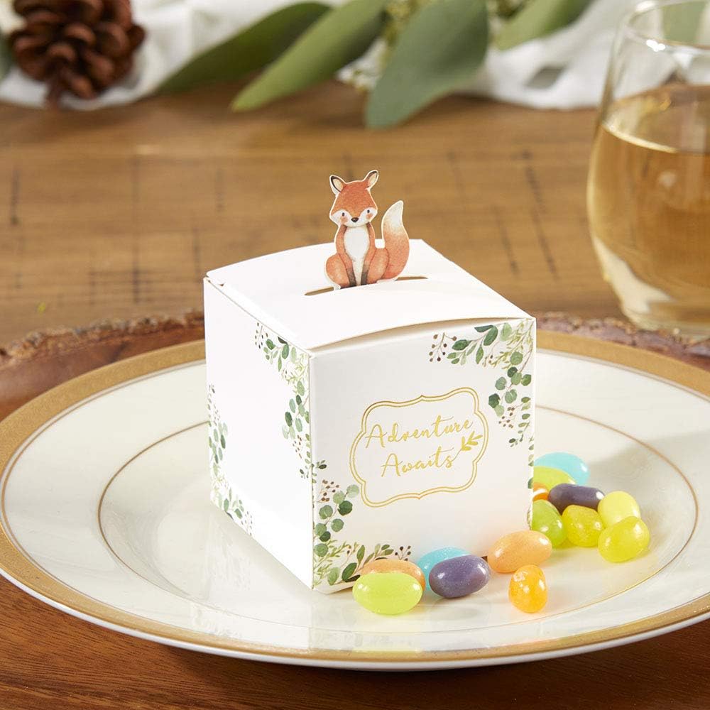 Kate Aspen Woodland Baby Shower Favor Boxes Set of 24