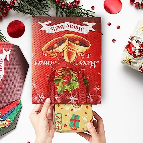 YANGTE 24 Pack Christmas Gift Bags with Handles