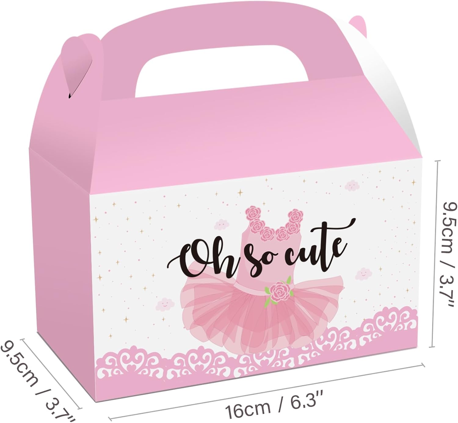 24PCS Ballerina Party Favor Treat Boxes