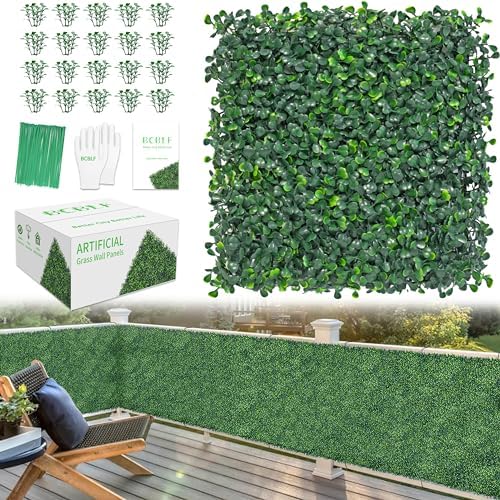 10x10 Inch 12 Pcs Boxwood Panels with 50 Zip Ties