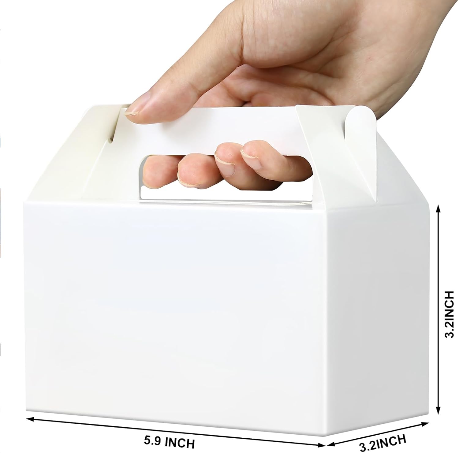 Oletx 50Pcs White Gift Boxes for Parties and Events