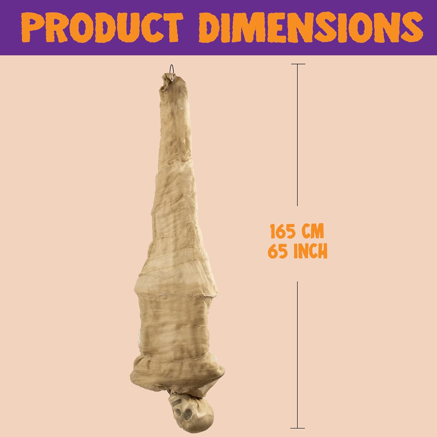 JOYIN 65 Inch Halloween Hanging Dead Body Prop