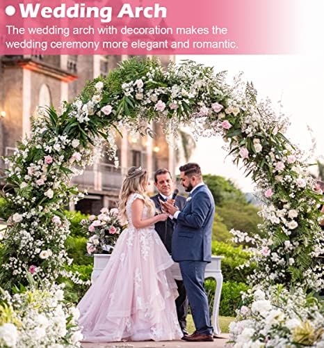 Queension Extra Large Metal Wedding Arch with Base