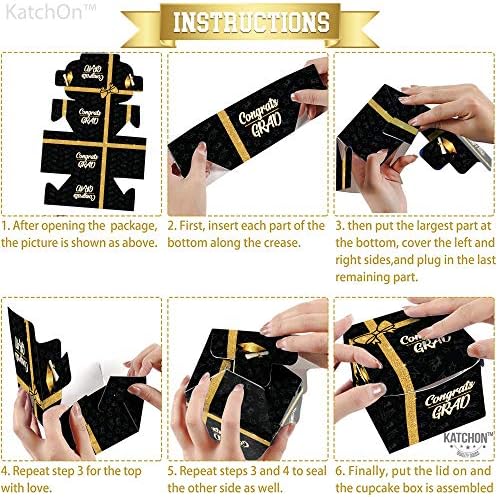 KatchOn Glitter Candy Boxes - Pack of 25 Graduation Party Favors