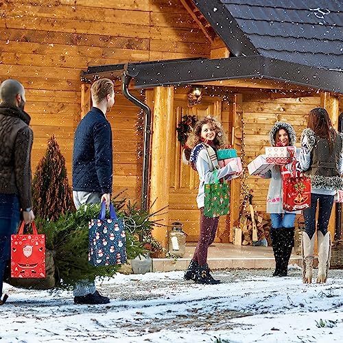 YANGTE 24 Pack Christmas Gift Bags with Handles