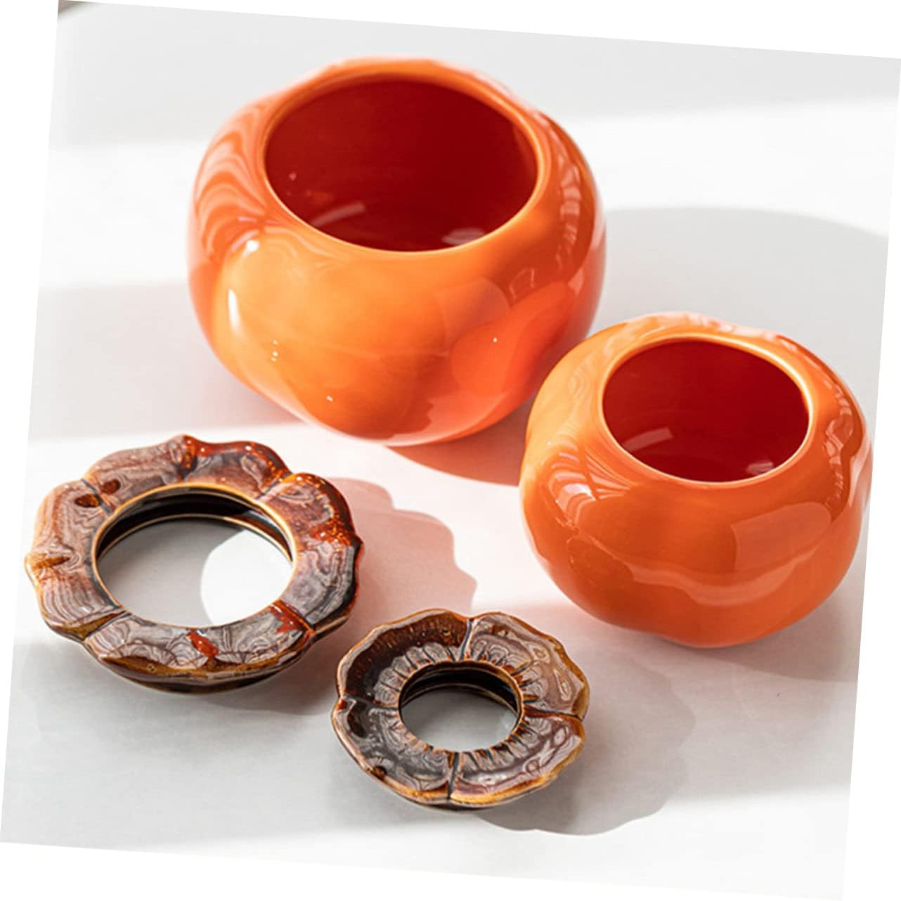 KESYOO 2 Pcs Persimmon Shape Hydroponic Flower Pots