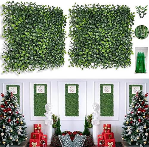 Bybeton Artificial Grass Wall Panel 10x10 Inch 12Pcs