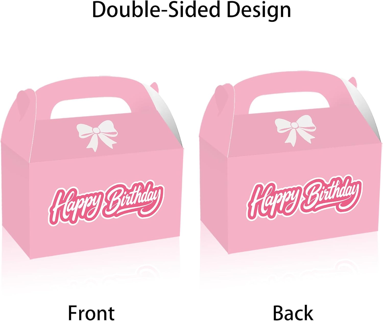 16 Pink Party Favor Treat Boxes for Birthday Parties
