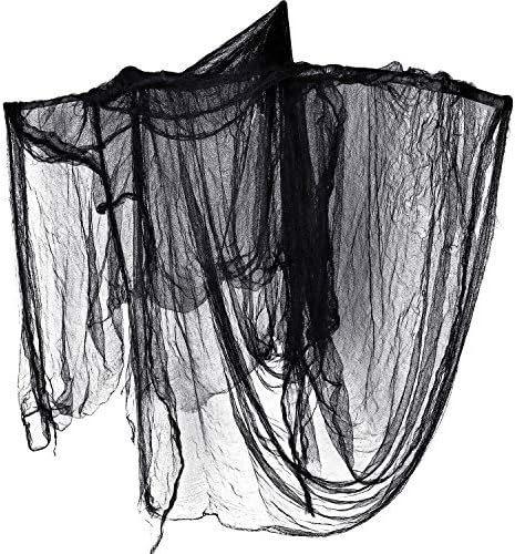Whaline Halloween Black Creepy Cloth 276x87 Inch Spooky Decoration