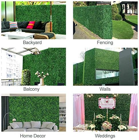 Yaheetech Artificial Boxwood Wall Panels 12PCS