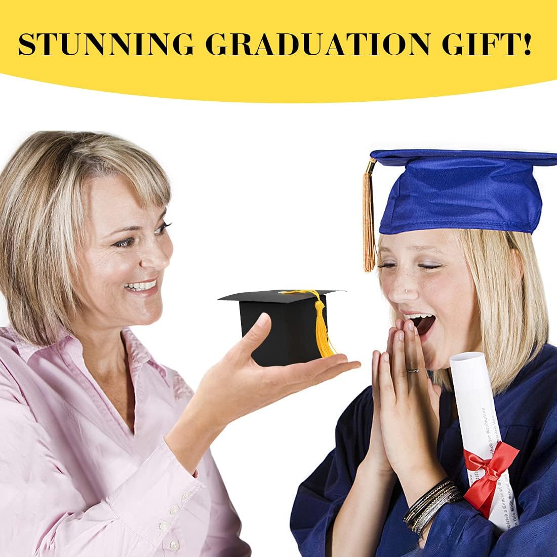 ZMCINER 30 PCS Graduation Cap Candy Boxes 2025