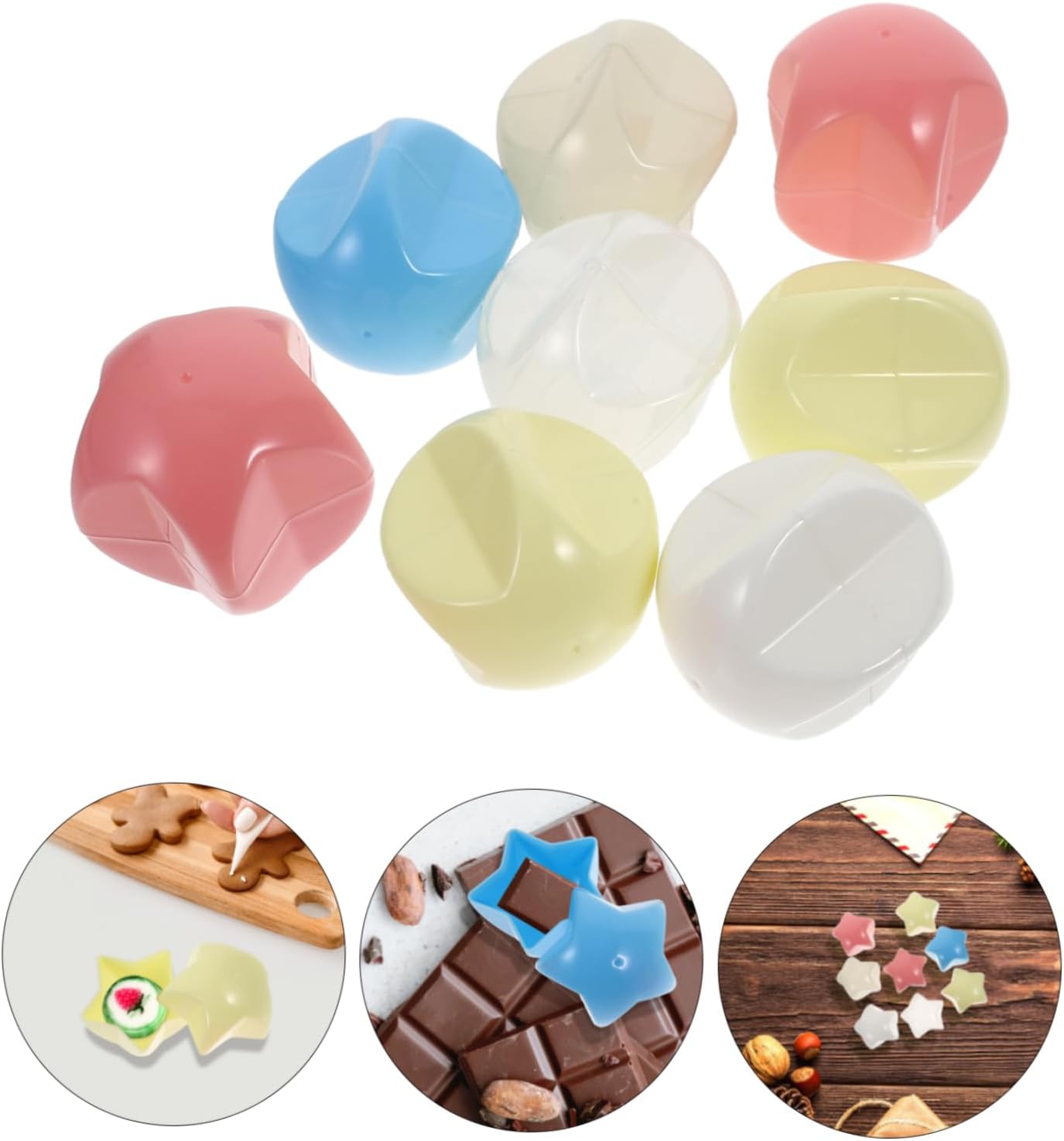 SUPVOX 8pcs Fillable Capsules Storage Boxes for Easter Parties and Celebrations