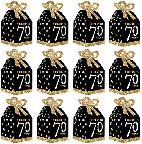 Big Dot of Happiness Birthday Favor Boxes Set of 12