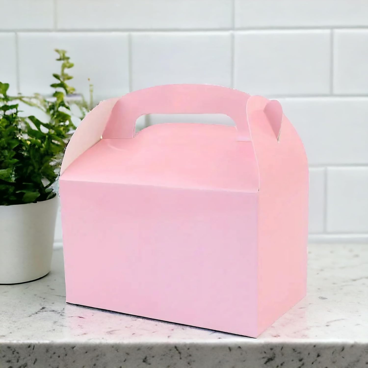 Oojami 24 Pack Light Pink Gable Treat Boxes
