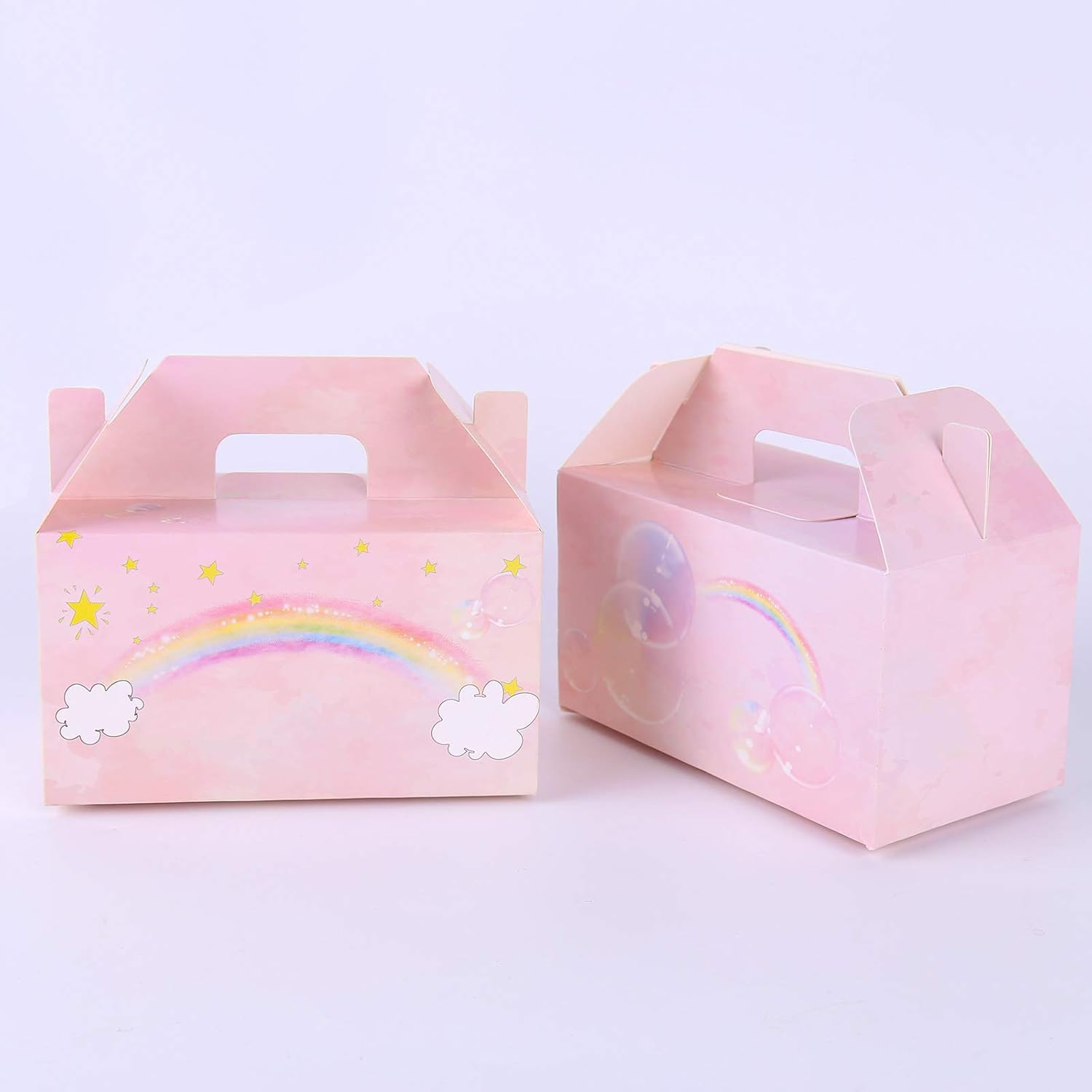 KEPATO 24 Pack Rainbow Party Treat Boxes