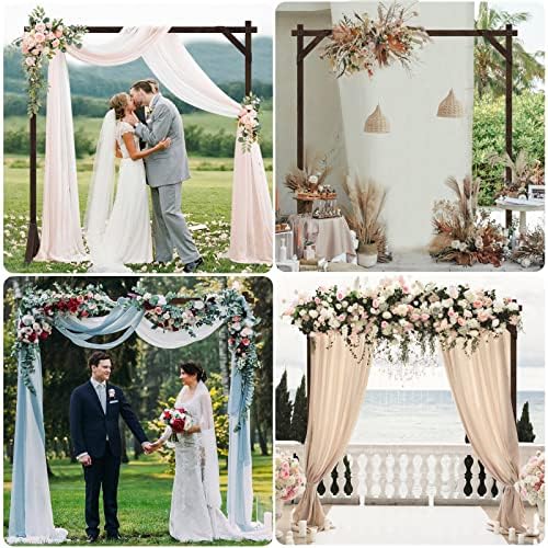 72FT Square Wooden Wedding Arch Backdrop Stand