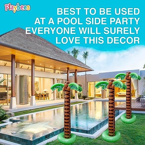 Giant Inflatable Palm Trees 2 Pack 6 Foot Sturdy