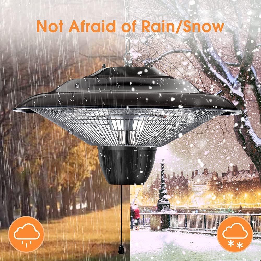 TRUSTECH Hanging Patio Heater 1500W Infrared