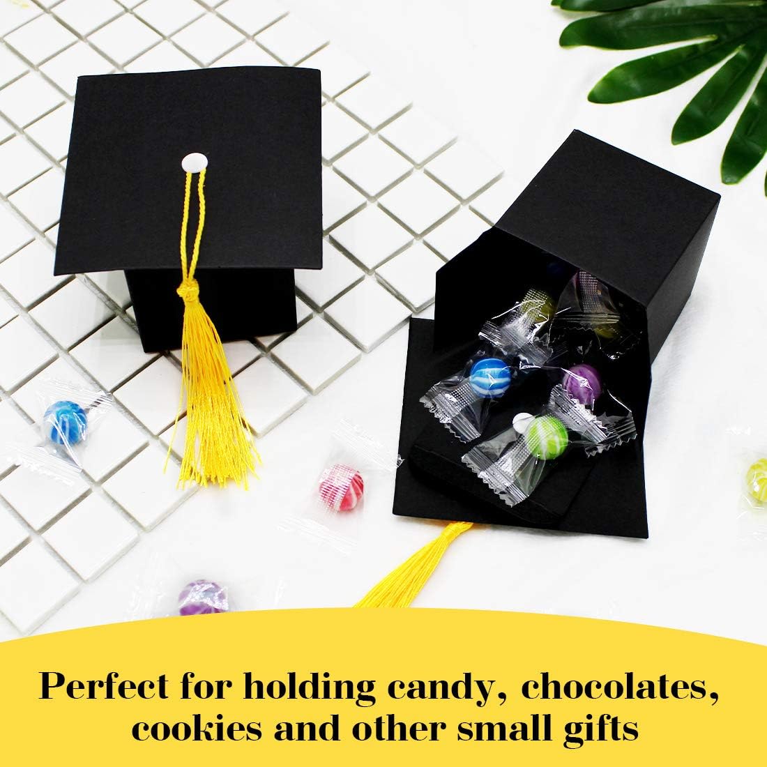 ZMCINER 30 PCS Graduation Cap Candy Boxes 2025