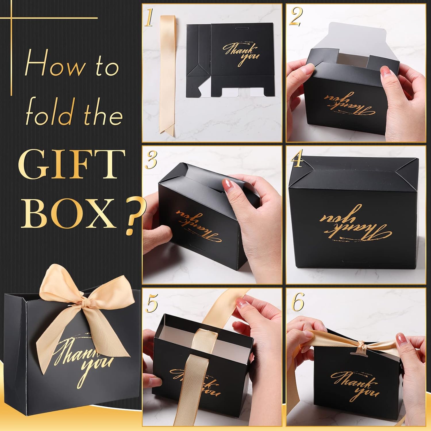 Wesiti 80 Pack Small Thank You Gift Bags with Bow