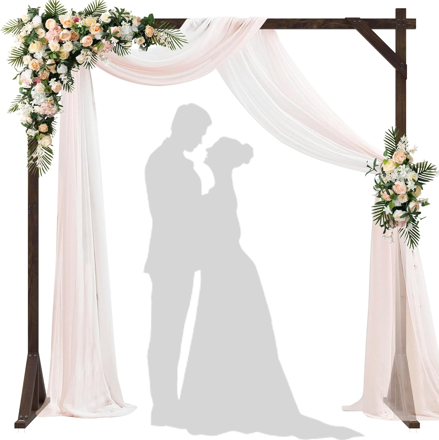 72FT Square Wooden Wedding Arch Backdrop Stand