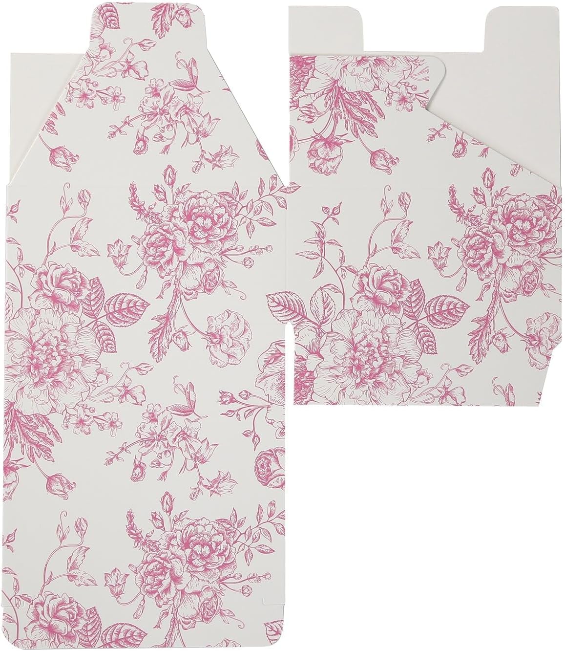 Efavormart 25 Pack Matte Pink White Gift Boxes