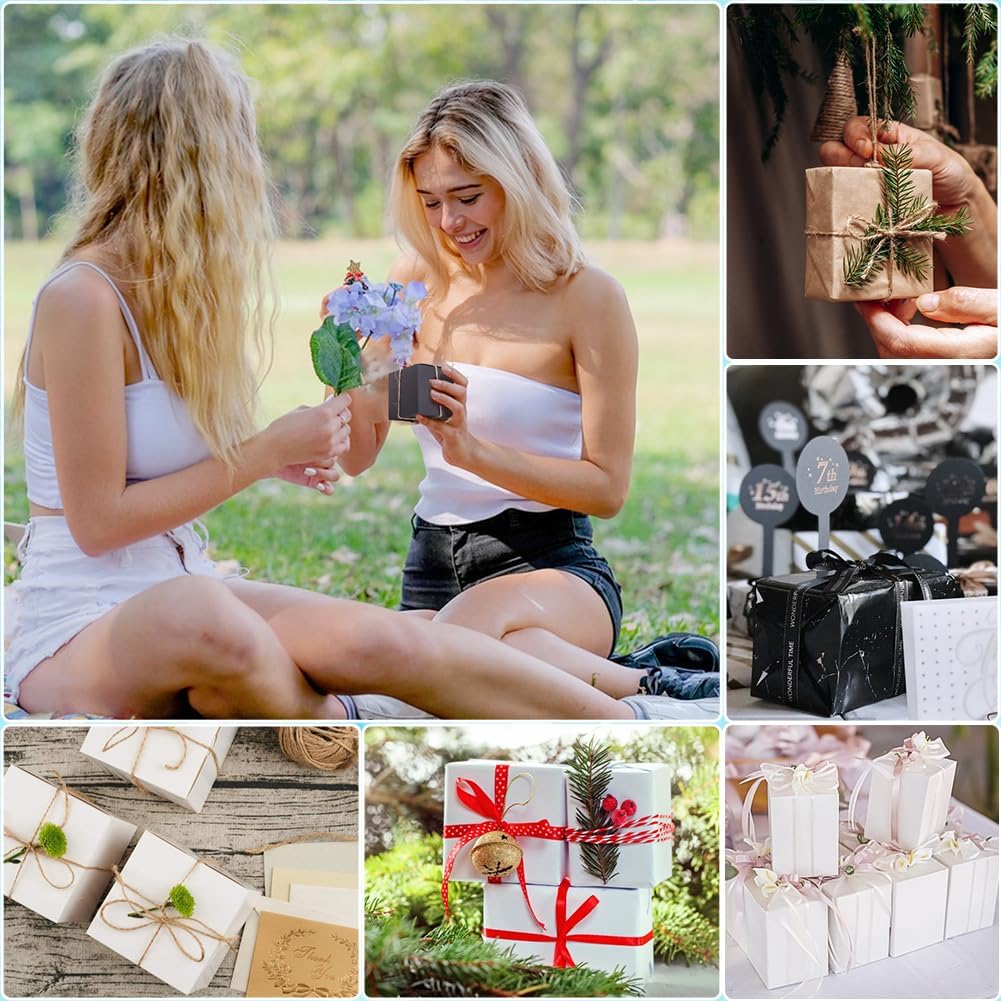 PH PandaHall 30PCS Black Square Gift Boxes for Small Gifts