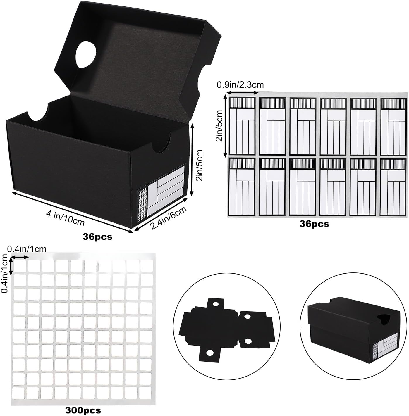 36pcs Mini Shoe Gift Boxes Black Sports Theme Party Favor Boxes