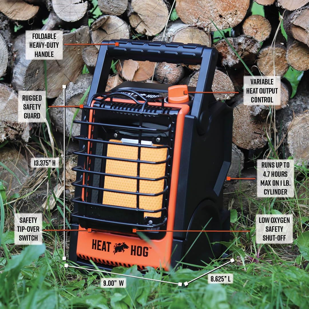 Heat Hog 9000 BTU Portable Propane Radiant Heater