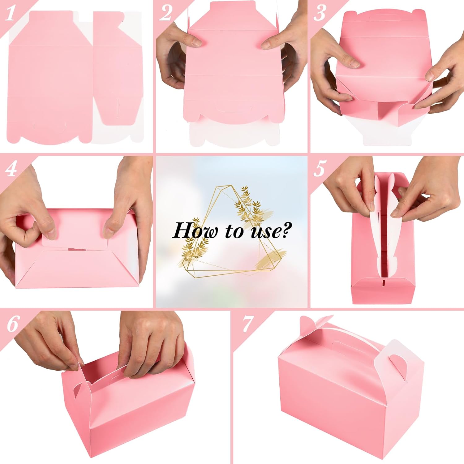 Chrisfall 36 Pcs Gable Treat Boxes for Birthday Wedding Halloween Party Supplies