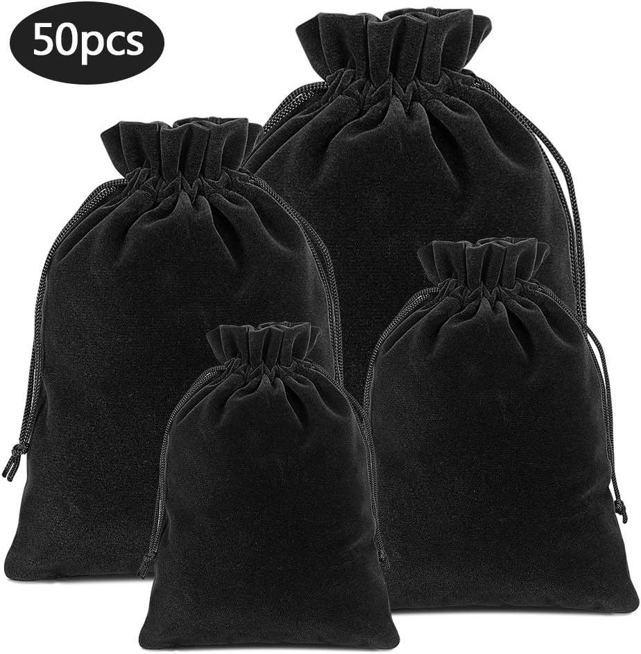 Lucky Monet Velvet Drawstring Bags for Gifts and Crafts 1