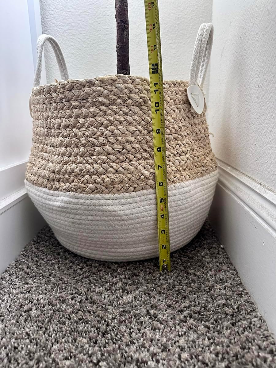 Corn Husk Handwoven Indoor Plant Pot Storage Basket