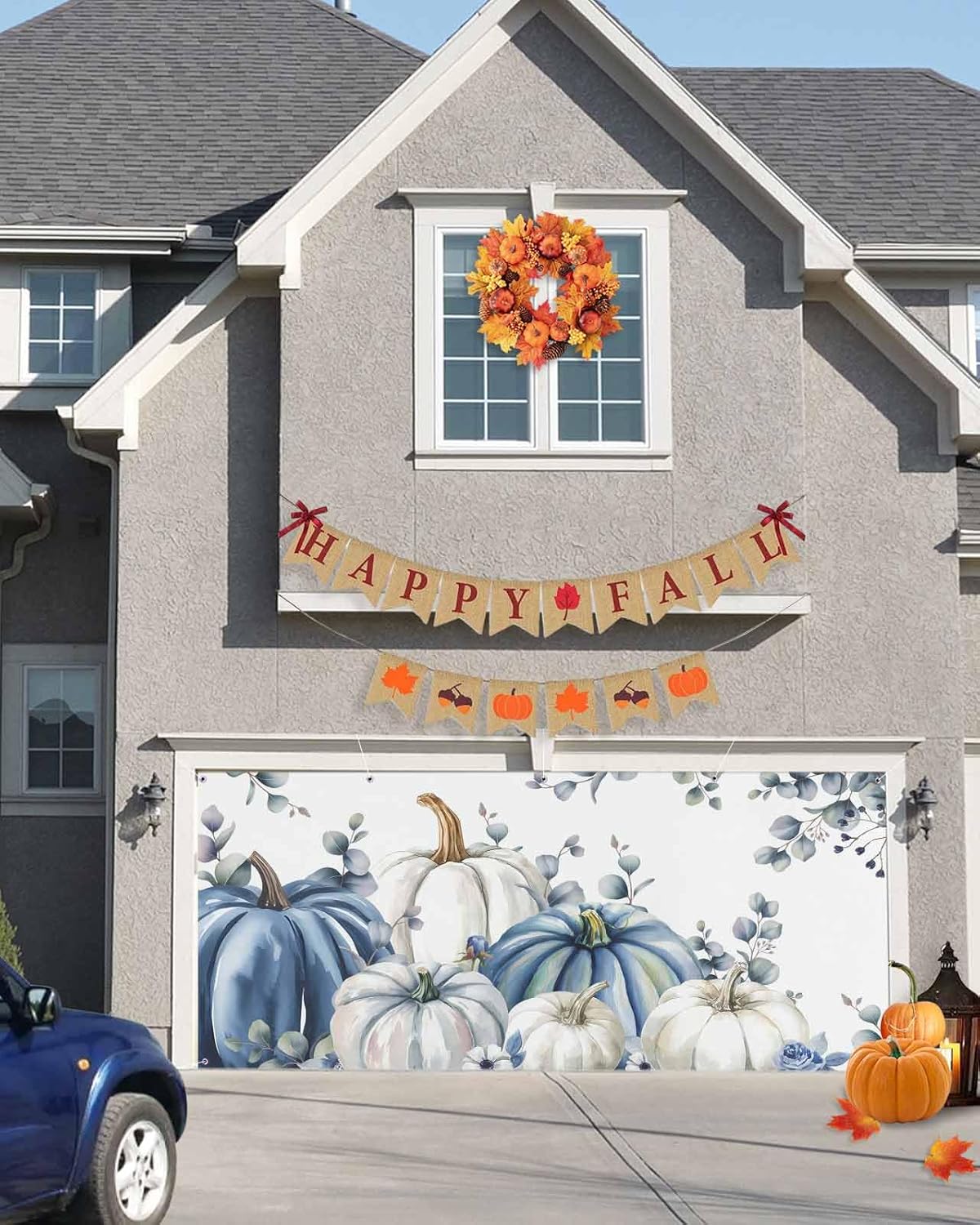Thanksgiving Garage Door Banner 7x8 ft