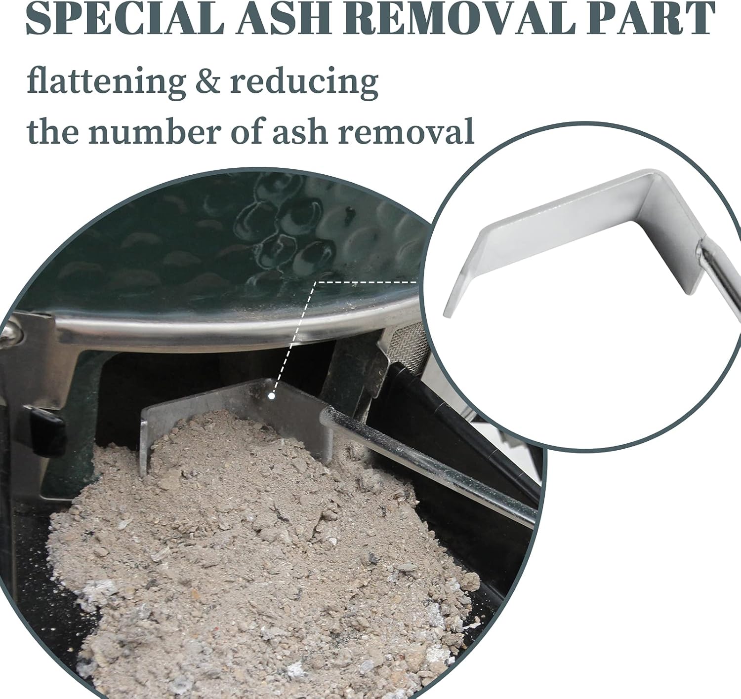 OLIGAI BBQ Ash Tool Set for Big Green Egg and Kamado Joe