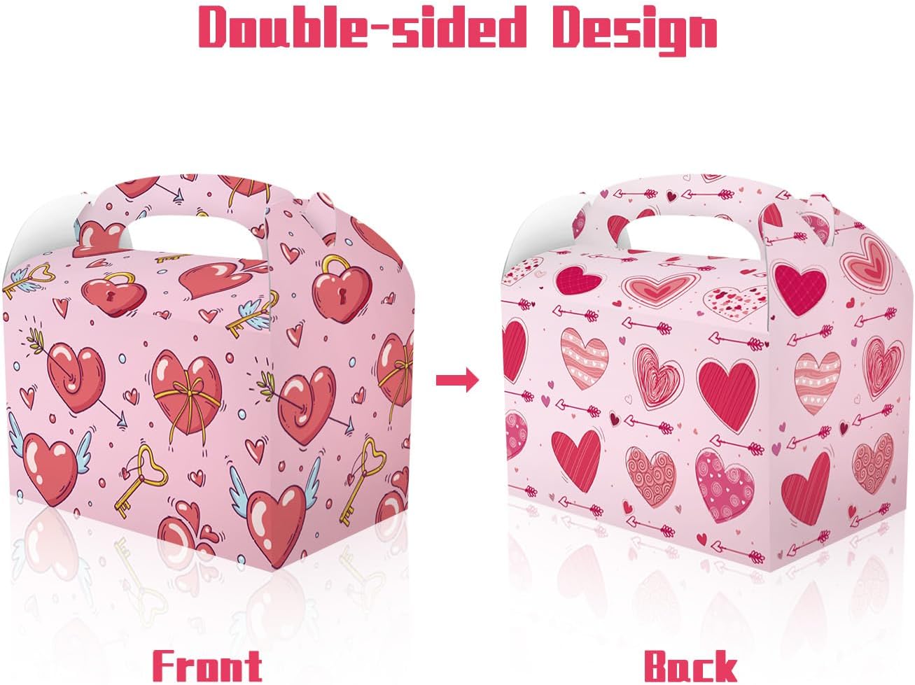 CPTBAG 12 Pack Heart Shaped Gift Boxes