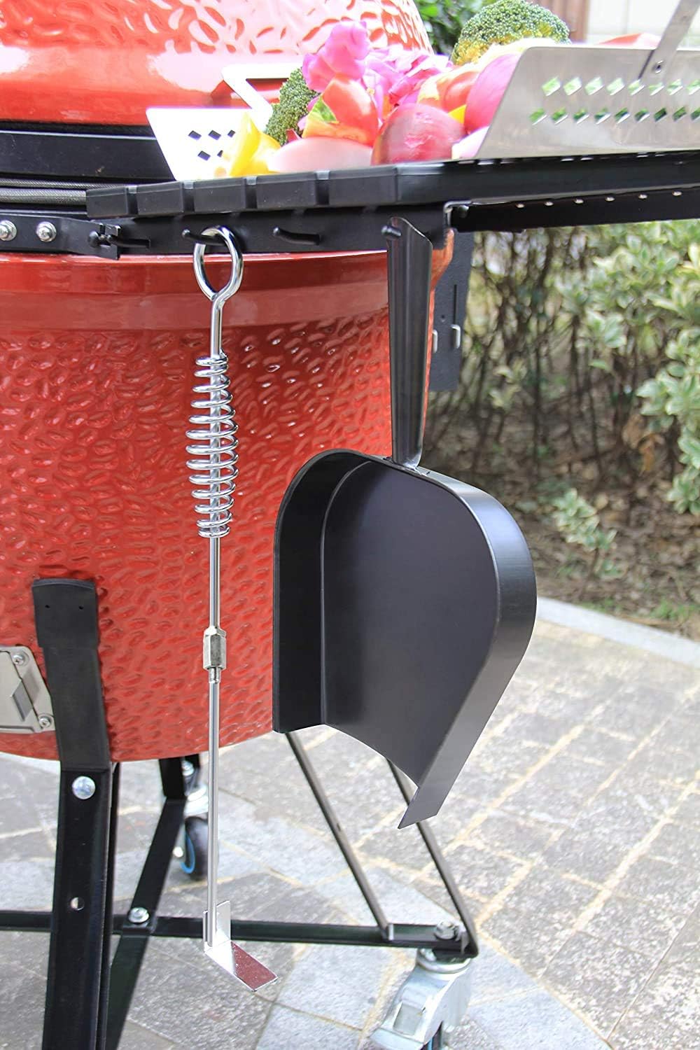Kamado Factory Ash Tool and Pan for Big Green Egg