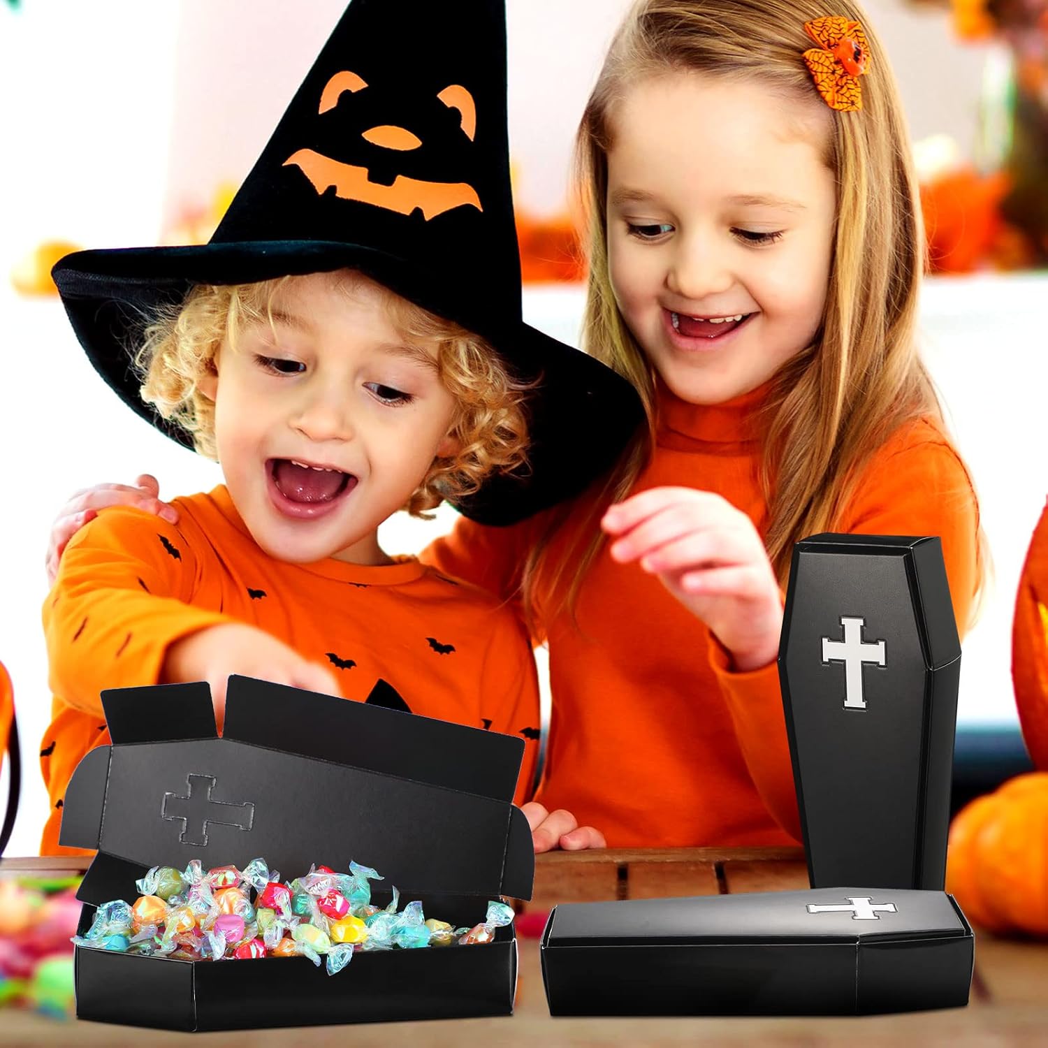 Yinder Halloween Coffin Treat Boxes 24 Pack